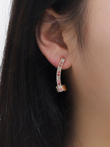 Купить arc mixing color rhinestone earrings ( id 468638601 )