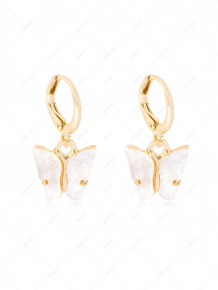 Купить butterfly pendant small hoop earrings ( id 468895001 )