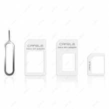 Купить cafele 4 in 1 sim card adapter micro + dual nano kit with eject pin ( id 210767101 )