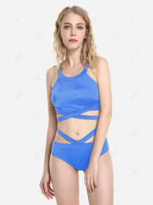 Купить zan.style cross wrap halter bikini set ( id 256887709 )