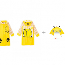 Купить ami&co (amico) дождевик тигренок с детским зонтиком skip-hop zoo пчела 