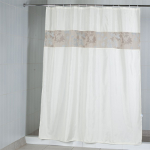 Купить aquarius штора текстильная для ванны и душа с кружевом кленовый лист 200х180 см 