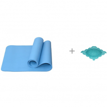 Купить atemi коврик для йоги и фитнеса 183x61x1 см и модульный коврик ортодон островок (мягкий) 