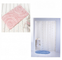 Купить castafiore коврик для ванны akryl wave 60х100 см со шторами для ванн aqua-prime 
