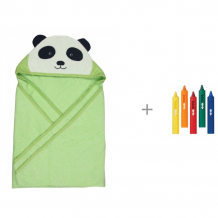Купить forest kids полотенце с капюшоном панда 100х100 см и игрушка для ванны munchkin карандаши 