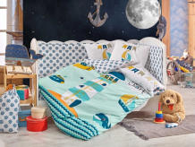 Купить постельное белье hobby home collection baby sailor (5 предметов) 100х150 см 150100215