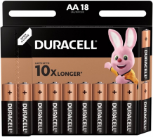 Купить duracell батарейка алкалиновая basic aa (lr06) 18 шт. 5000394107519