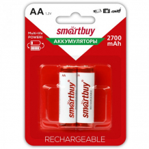 Купить smart buy аккумулятор aa (hr06) 2700mah rechargeable 2 шт. sbbr-2a02bl2700