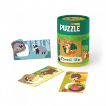 Купить mon игровой набор зоология для малышей лесная жизнь: пазлы и карточки с заданиями 200108
