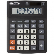 Купить staff калькулятор настольный компактный plus stf-222 8 разрядов 250418