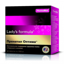 Купить lady's formula таблетки пренатал оптима 30 шт. ут-00002202