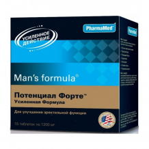 Купить man's formula таблетки потенциал форте усиленная формула 1200 мг №15 ут-00001861