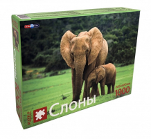 Купить альфатойс пазлы слоны (1000 элементов) 11213