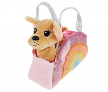 Купить мягкая игрушка мой питомец собачка в радужной сумочке 15 см ct-ad201019-20a
