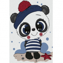 Купить котеин картина по номерам панда-милашка 30х20 см khm0011