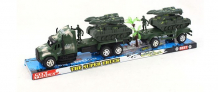 Купить джамбо фрикционный военный грузовик с 2 танками и фигурками jb0403876