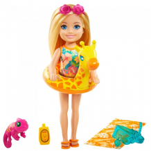 Купить barbie игровой набор кукла челси в купальнике с аксессуарами grt80