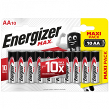 Купить energizer батарейка max аа (lr06) алкалиновая 10bl 7638900413823