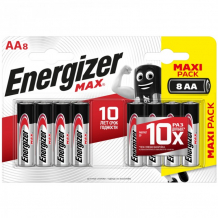 Купить energizer батарейка max аа (lr06) алкалиновая 8bl 7638900410242