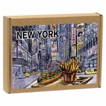 Купить пазл фигурный деревянный нью-йорк гастрономическое путешествие 98008