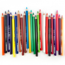 Купить kores карандаши цветные kolores jumbo трехгранные с точилкой 24 цвета 1334938