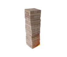 Купить деревянная игрушка rntoys башня буковая (54 детали) д-771