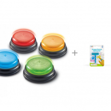 Купить развивающая игрушка learning resources гигантские кнопки свет и звук и радужный курсор 
