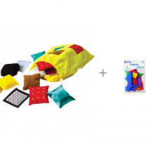 Купить развивающая игрушка learning resources игровой набор тактильные квадраты и танграм мини 