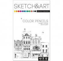 Купить sketch&art карандаши цветные трехгранные 12 цветов 1366370 1366370