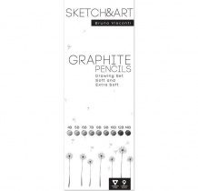 Купить sketch&art набор чернографитных трехгранных карандашей 9 шт. 1366378