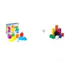 Купить развивающая игрушка learning resources моя семья и соединяющиеся кубики математические связи 