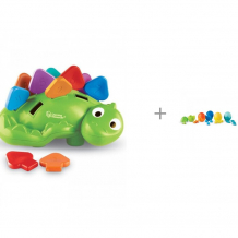 Купить развивающая игрушка learning resources стегозаврик и набор дино-счет 