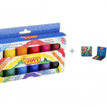 Купить jovi гуашь 12 цветов и цветные карандаши шестигранные artberry premium 24 цвета 