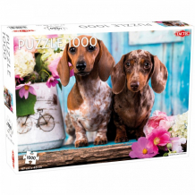 Купить tactic games пазлы собачки породы таксы (1000 элементов) 58314