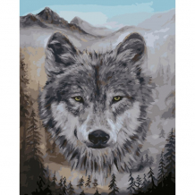 Купить color kit картина по номерам на подрамнике волк 50х40 см cg2016