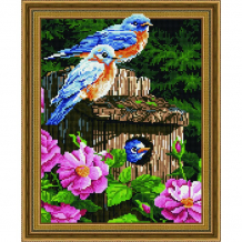 Купить paintboy алмазная картина на подрамнике лесные птички 50х40 см tsgj1080