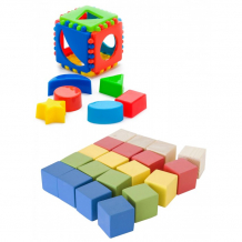 Купить развивающая игрушка тебе-игрушка кубик логический малый + набор для конструирования кубики 2 40-0011+ку-004