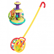 Купить развивающая игрушка тебе-игрушка юла юлька пастельные цвета + каталка колесо 15038+40-0032