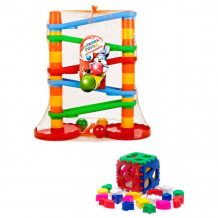 Купить развивающая игрушка тебе-игрушка набор игра зайкина горка аттракцион № 1 + игрушка кубик логический большой 15004+40-0010