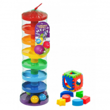 Купить развивающая игрушка тебе-игрушка набор игра зайкина горка мега + игрушка кубик логический малый 15003+40-0011
