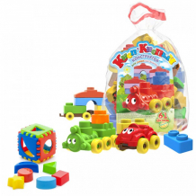 Купить развивающая игрушка тебе-игрушка набор игрушка кубик логический малый + конструктор кноп-кнопыч (61 деталей) 40-0011+11112
