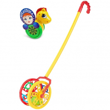 Купить развивающая игрушка тебе-игрушка набор каталка-неваляшка конь № 1 + каталка колесо 15023+40-0032