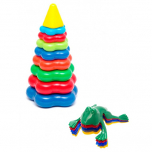 Купить развивающая игрушка тебе-игрушка набор пирамида детская большая + команда ква № 1 40-0045+12011