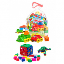 Купить развивающая игрушка тебе-игрушка набор кубик логический большой + конструктор кноп-кнопыч 46 деталей + команда 40-0010+11111+12011