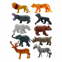 Купить наша игрушка набор фигурок дикие животные 10 шт. 88-11 88-11