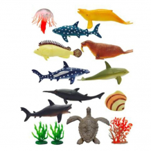 Купить наша игрушка набор фигурок морские животные (14 предметов) 88-14a