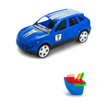 Купить тебе-игрушка набор летний детский автомобиль кроссовер + песочный набор пароходик 40-0035+40-0040