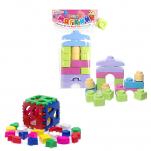 Купить развивающая игрушка тебе-игрушка набор игрушка кубик логический большой + мягкий конструктор для малышей 40-0010+11126