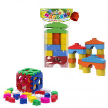 Купить развивающая игрушка тебе-игрушка набор игрушка кубик логический большой + мягкий конструктор для малышей 40-0010+11125