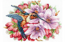 Купить сделай своими руками набор для вышивания колибри в цветах №120